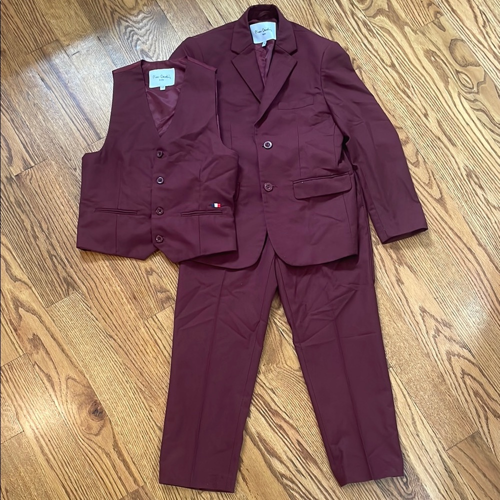 Pierre Cardin Kids Matching Set in Burgundy